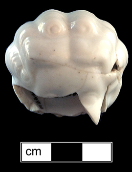 Doll head, leg and arms made of Continental European hard paste porcelain. 4cm x 2cm - from 18MO609.
